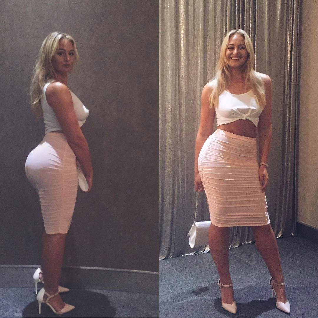 Цыпочка оттопырила попку для удачного кадра 15 фотография