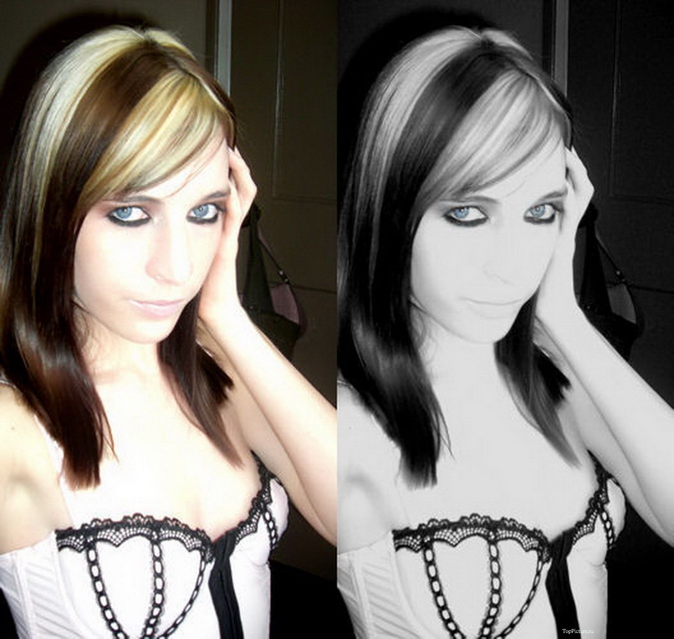 Молодая дева дома делает откровенные селфи 6 фотография